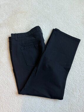 Gloria Vanderbilt Amanda All-Around Slimming Effect Black Pants in 16W Short